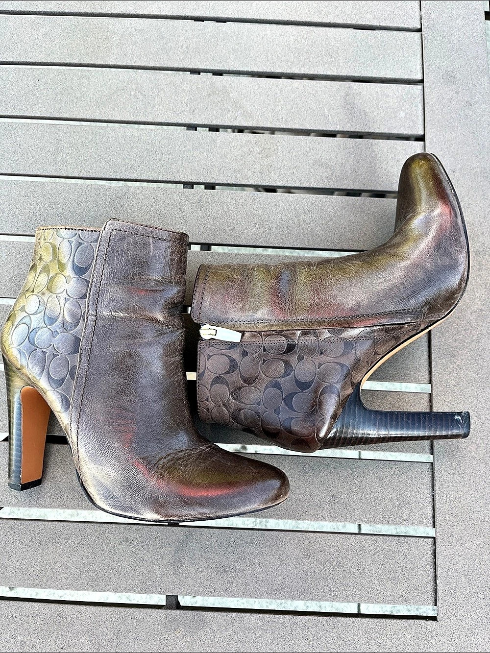 Coach Women's Brown Heeled Boots